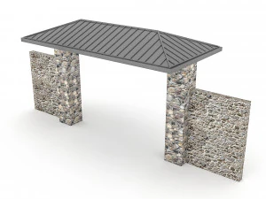 정원 문 3D 모델