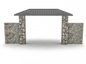 정원 문 3D 모델