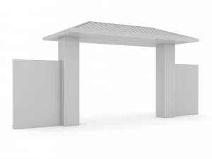 정원 문 3D 모델