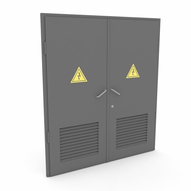 electrical transformer gate Model 3D .c4d .max .obj .3ds .fbx .stl .blend 