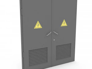portão de transformador elétrico Modelo 3D