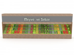 greengrocer department fruit and vegetable 3D Model