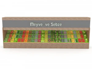 greengrocer department fruit and vegetable 3D Model