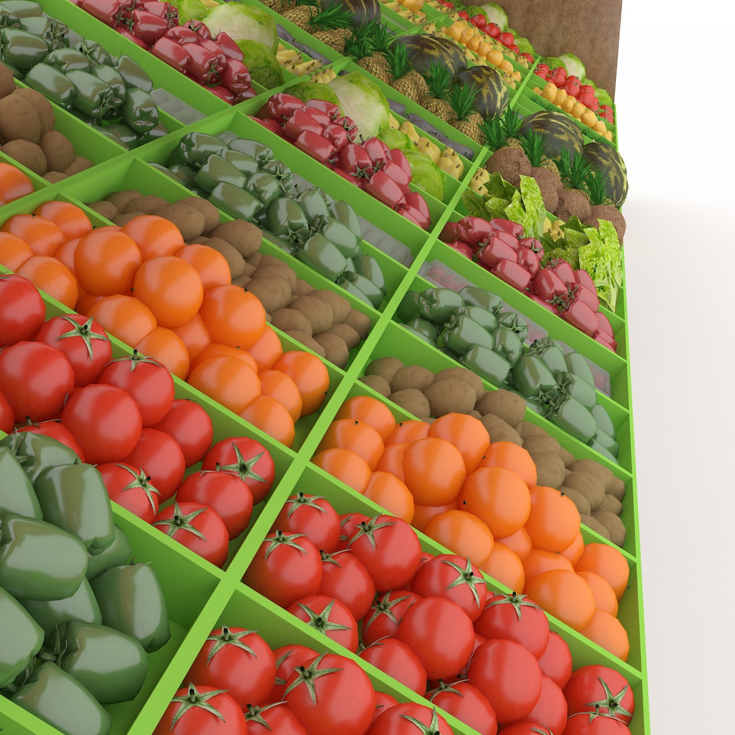 Greengrocer. Палатка овощи 3д модели. Vegetables 3d model. Vegetables 3d.