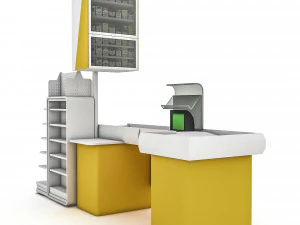 रोकड़ रजिस्टर विभाग 02 3डी 3D मॉडल