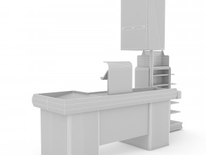 the cash register department 02 3d 3Dモデル