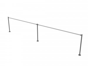 market ban railing portable Modelo 3D