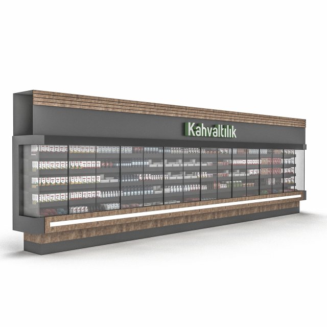 market breakfast section 02 Model 3D .c4d .max .obj .3ds .fbx .stl .blend 