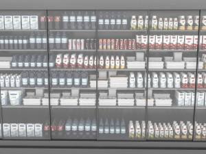 market breakfast section 3D Model