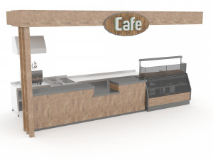 cafe 3D 모델