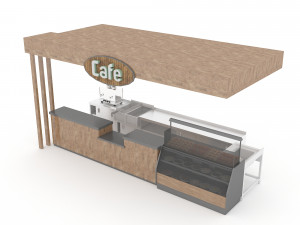 cafe Model 3D