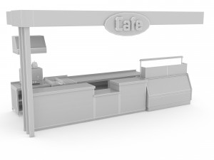 cafe Model 3D