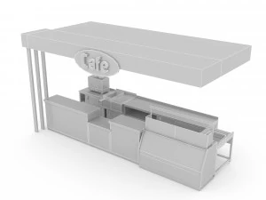 caf&eacute; Modelo 3D