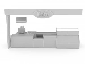 caf&eacute; Modelo 3D