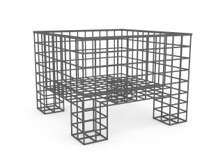 3d market stand 03 3D Model