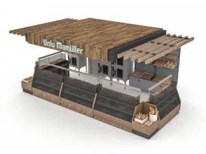 3d bread and cake sales 3D Model