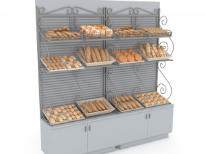 3d bread and cake sales 02 Modello 3D