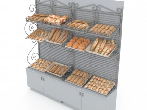 3d bread and cake sales 02 3D Model