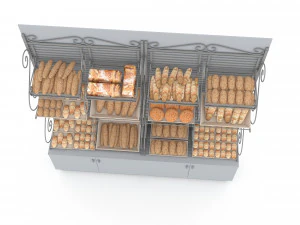 3d bread and cake sales 02 3D Model