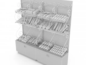 3d bread and cake sales 02 3D Model