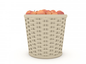 basket apple market sale Modelo 3D