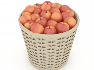 basket apple market sale Modelo 3D