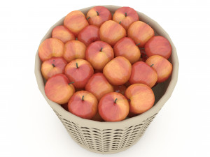 basket apple market sale Modelo 3D