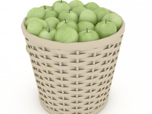 basket apple market sale 3D मॉडल