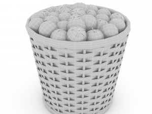 basket tomato market sale 3Dモデル