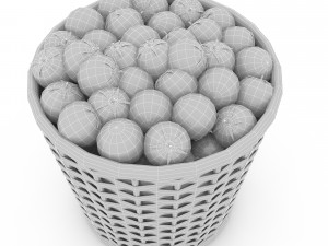basket tomato market sale 3Dモデル