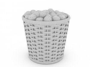 basket tomato market sale 3Dモデル