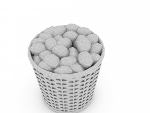 basket potato market sale model Modelo 3D
