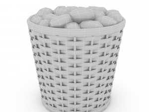basket potato market sale model Modelo 3D
