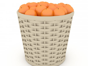 3d basket orange market sale Model 3D