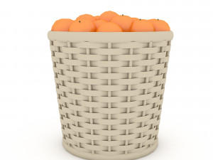 3d basket orange market sale Model 3D