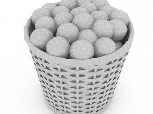3d basket orange market sale Model 3D