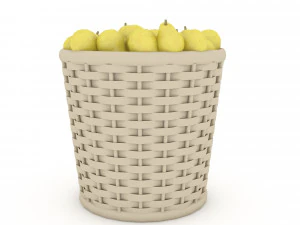 basket pear market sale 3D Model