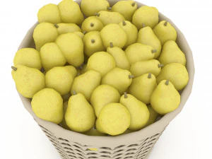 basket pear market sale 3D Model