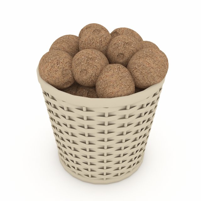 basket potato market sale 3D मॉडल .c4d .max .obj .3ds .fbx .stl .blend 