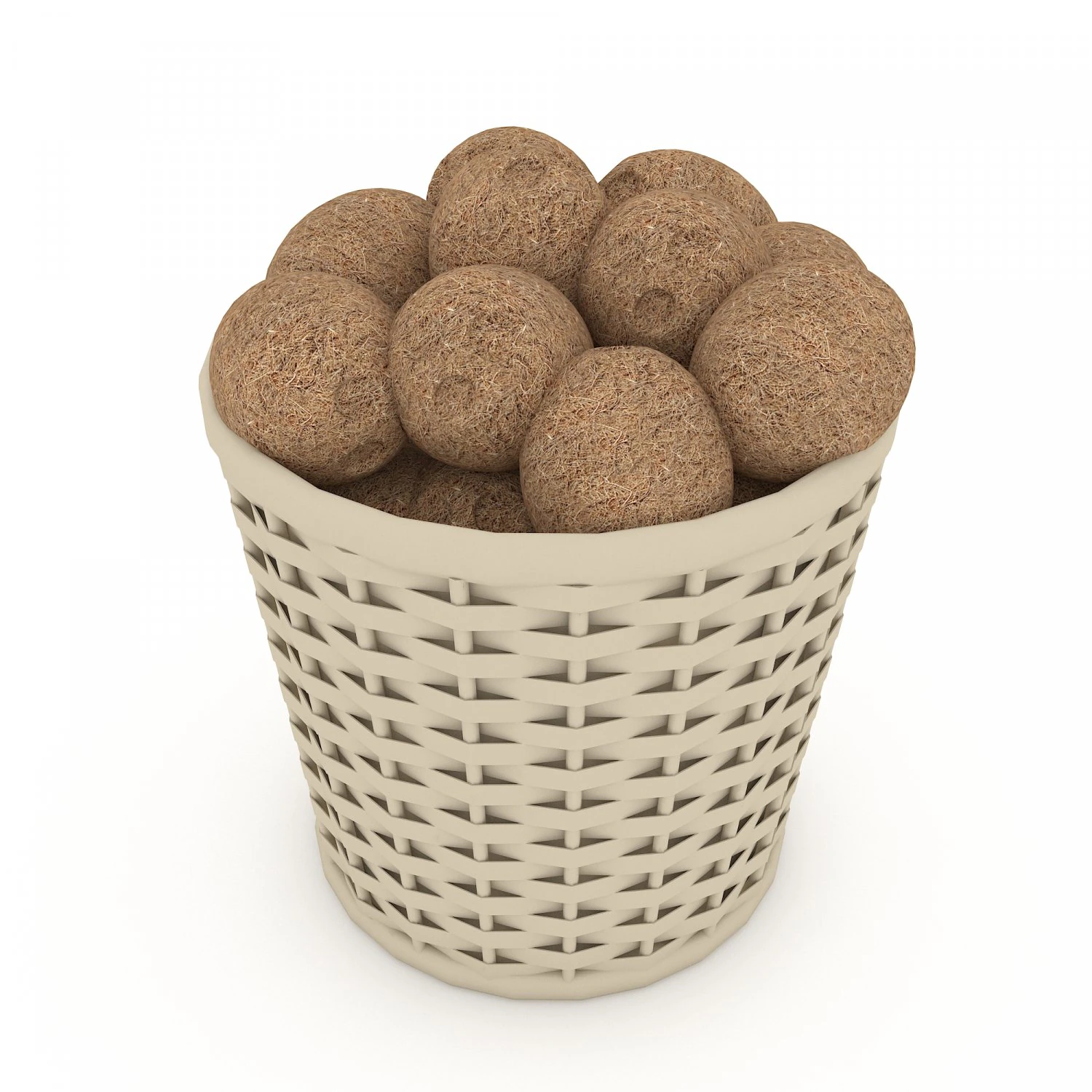 basket potato market sale 3D Model .c4d .max .obj .3ds .fbx .stl .blend 