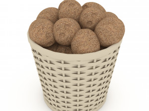 basket potato market sale 3D मॉडल