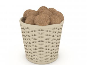 basket potato market sale 3D मॉडल