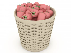 кошик перець ринок продаж 3D Модель