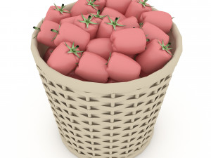 basket pepper market sale Modello 3D