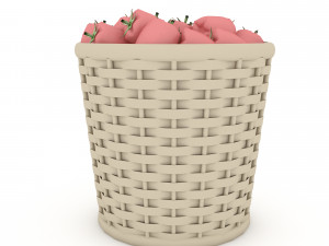basket pepper market sale Modello 3D