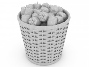 basket pepper market sale Modello 3D