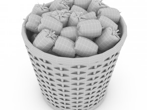 basket pepper market sale Modello 3D