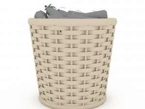 basket eggplant market sale 3D Модель