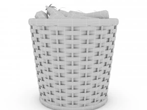 basket eggplant market sale 3D Model