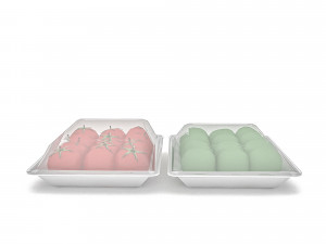 sale of packaged tomatoes 3D 模型